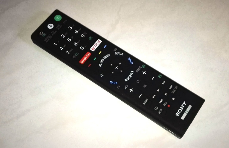 Sony KD-65A1 review remote