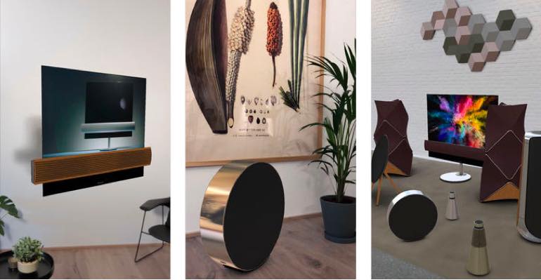 Bang & Olufsen lets you place speakers and TVs in the house via B & O AR Experience app